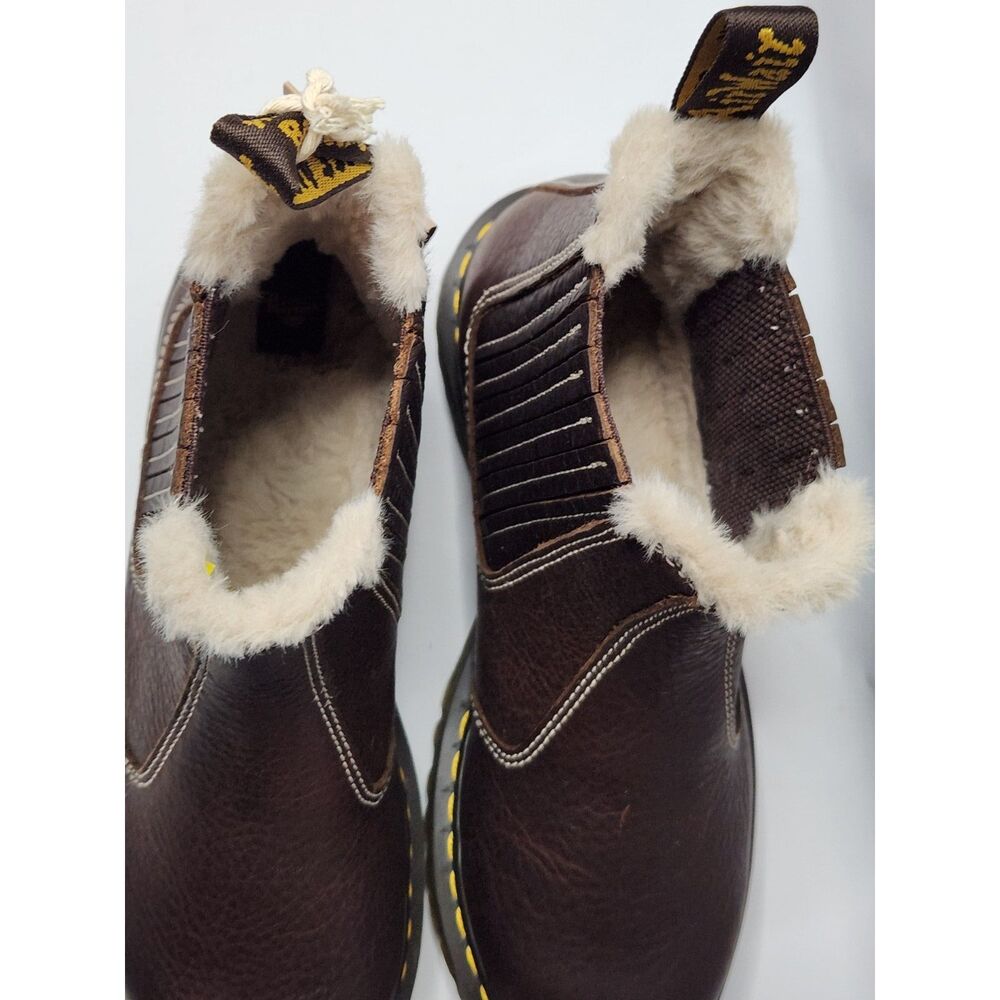 Dr. Martens 2976 Leonore II WarmWair Chelsea Boots Women’s 8 Dark Brown - Picture 7 of 11